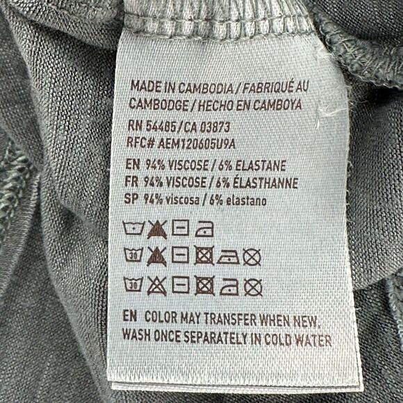 American Eagle One Shoulder Ruffle Top Green Womens Size XS Boho Half Sleeve Top - Picture 5 of 5